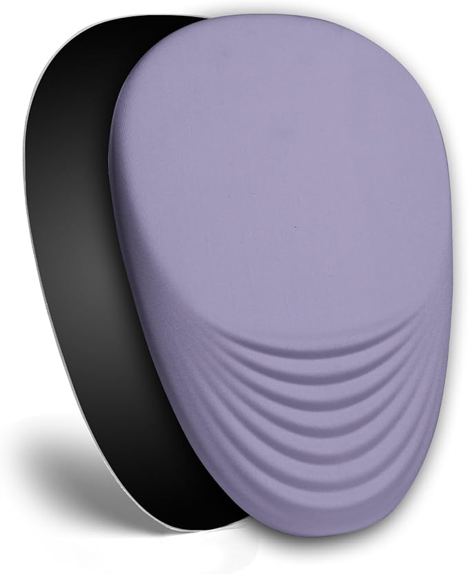 Ergonomic Mouse Pad with Wrist Rest Support,Mousepad Relief Carpal Tunnel Pain, Entire Memory Foam Mouse Pad with Non-Slip PU Base, Wireless Mouse Pad, Purple