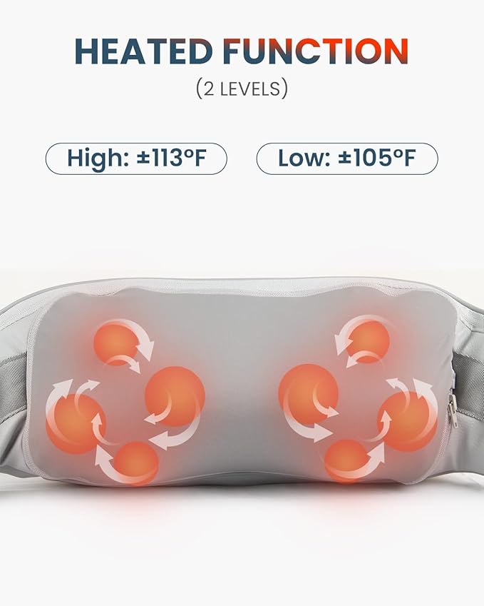 Neck Massager for Pain Relief Deep Tissue, Nekteck Shiatsu Back Massager with Soothing Heat, Electric Deep Tissue 3d Kneading Massage Tools for Shoulder Muscle, Adjustable Heat and Straps, Ideal Gifts