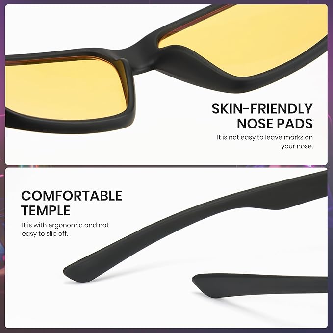 Cyxus Gaming Glasses for Men Women Blue Light Glasses for Computer Screen Reduce Eye Strain Sleep Better 8303