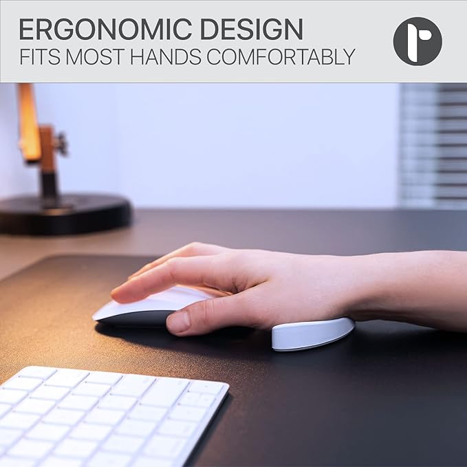 Glider V3 2025 - The Original Ergonomic Gliding Palm Rest, Sliding Wrist Pad That Moves with Your Mouse, Physician Designed for Carpal Tunnel Syndrome, Lightweight Wrist Rest (Gray)