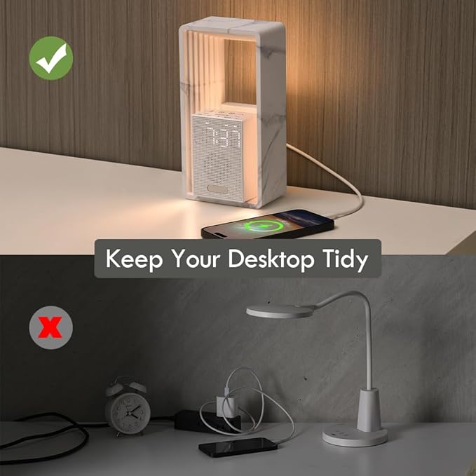 WILIT Digital Alarm Clock, Sunrise Alarm Clock with Nightlight, 9 Sleep Aid Sounds, White Noise Sounds Machine, Dimmable Display, Snooze,USB Charging Port,Gift for Women,Men,Teens,Kids,Travel