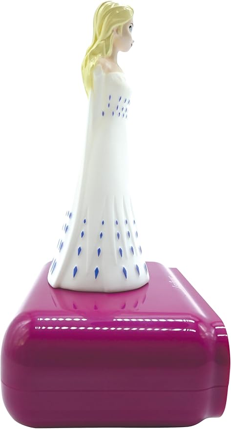 LEXiBOOK - Disney Frozen 2 Elsa Digital Alarm Clock for Kids with Night Light and Snooze, Childrens Clock, Luminous Elsa, Frozen Sound Effects, Blue Colour - RL800FZ