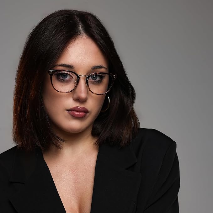 GUDVUE Blue Light Glasses, Computer/Gaming/TV/Phones Glasses for Women/men, Anti Glare/UV400/Eye Strain, Oval Leopard