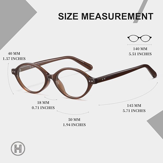 HAOLOTA Blue Light Blocking Glasses Women, Trendy Round Anti Eyestrain UV Glare TV Phone Computer Gaming Eyeglasses