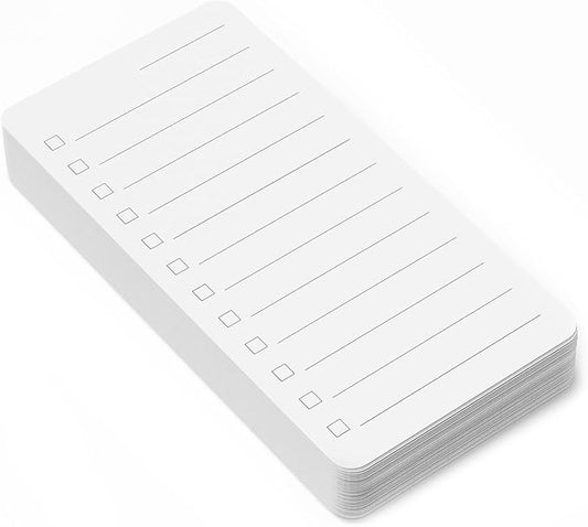 SpaceAid PlannerNeat To Do List Planner, Daily ToDo Checklist Notepad Organizer Productivity System Planners Notebook for Office Work Supplies (50 Cards, White)