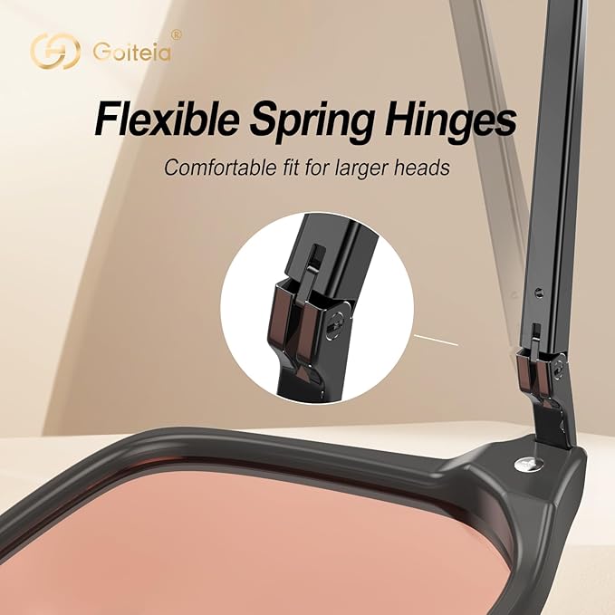 Goiteia FL-Rose Migraine Glasses,Blocks 480–520 nm Light, Light Sensitivity Glasses for Fluorescent LED Glare,Photophobia