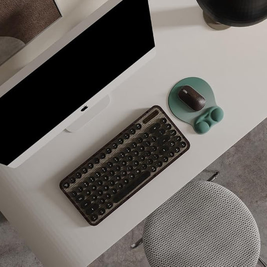 Ergonomic Mouse Pad with Wrist Rest Support&Gel Cushion for Desk; Cute Computer Decor Accessories for Women. Small Mousepad Mat Laptop Pads for Office&Home. Ergo Supplies & Aesthetic (02Sage Green)