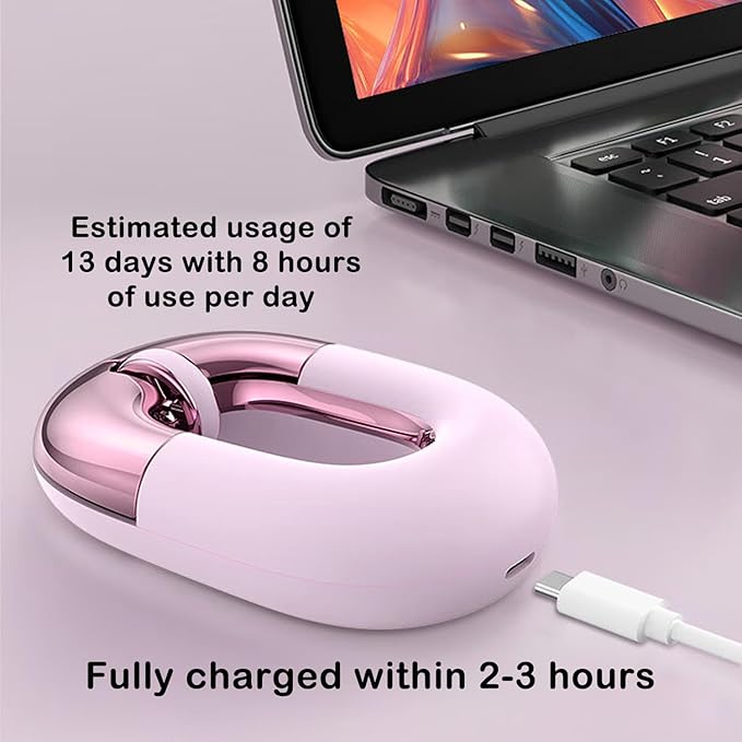 Travel Mouse Dual Mode Wireless Charging Mouse,Macaron Color Scheme Sweet Donut Bluetooth Computer Mice,Silent and Lightweight,1200 DPI Optical Tracking,Compatible with PC, Mac,Laptop(Blue)