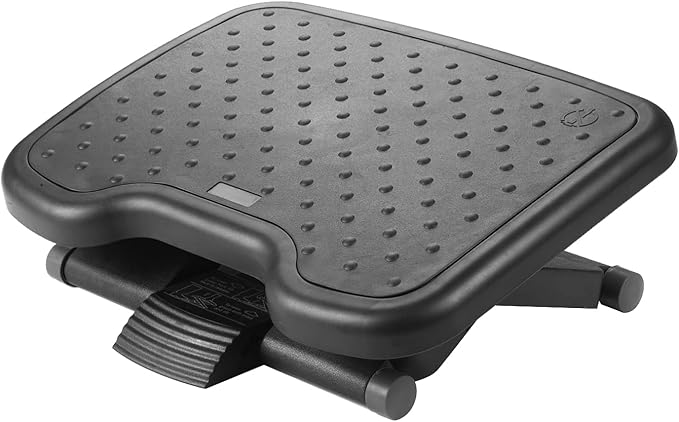 DXRacer Ergonomic Adjustable Desk Foot Rest, Foot Stools Footrest for Under Office Desk (Classic)