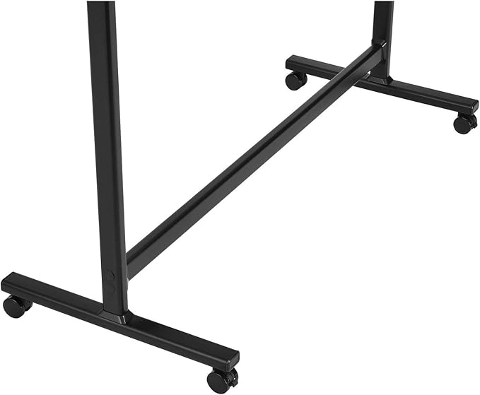 Global Industrial Rolling Magnetic Dry Erase Whiteboard, Double Sided Reversible, 48 x 36, Black Frame