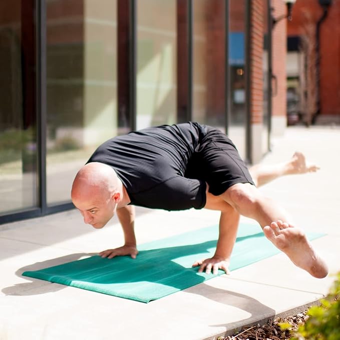 Hugger Mugger Nature Ultra Yoga Mat - Unique Variegated Design, Extra Cushion, Durable, Sticky and Grippy, Stable Non-Slip Surface, Lightweight