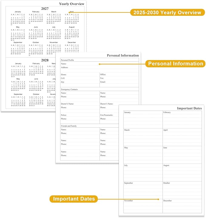 2025-2030 Monthly Planner - 64 Month PLanner Calendar from September 2025 to December 2030, Flexible Cover, Inner Pocket, 8.5" x 11", Perfect for Home | School | Office, Colorful Large Flower