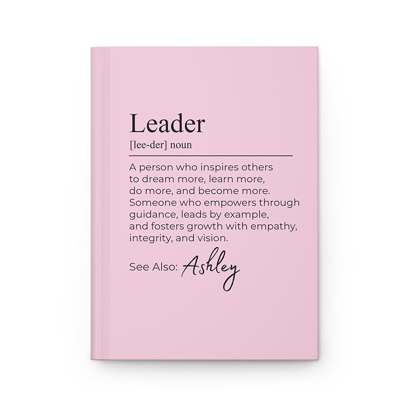 Hilis Personalized Leader Journal, Coworker Gifts for Women or Men, A5 Lined Notebook, Thank You Gift for Social Worker Boss Mentor Teacher Appreciation Retirement