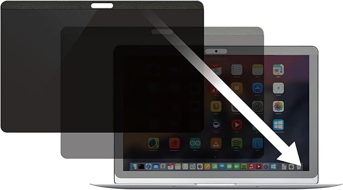 StarTech.com Laptop Privacy Screen for 13 inch MacBook Pro & MacBook Air - Magnetic Removable Security Filter - Blue Light Reducing Screen Protector 16:10 - Matte/Glossy - +/-30 Degree, TAA