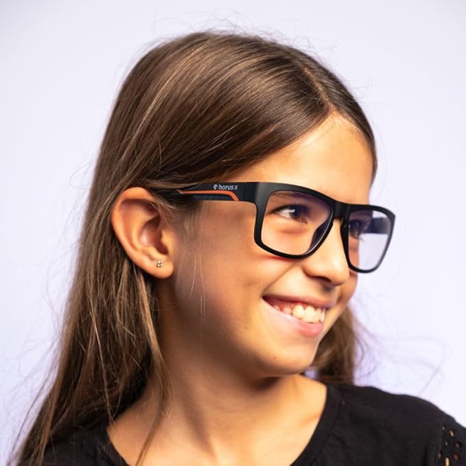 Horus X - Kids Blue Light Blocking Glasses | Computer glasses for boys and girls | Clear