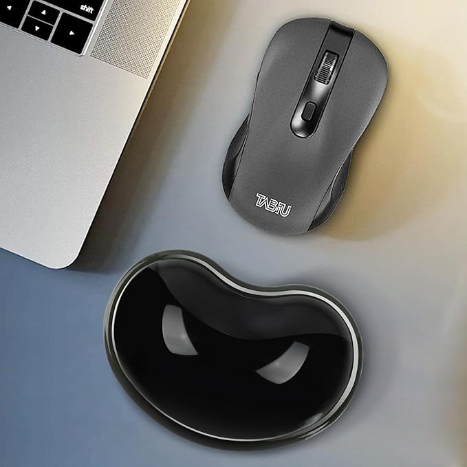 Ergonomic Gel Wrist Rest Pad for Mouse, Computer Mouse Wrist Support for Arm Pain Relief, Heart-Shaped Cute Hand Wrist Cushion for Home and Office Working Gaming Anti-Fatigu