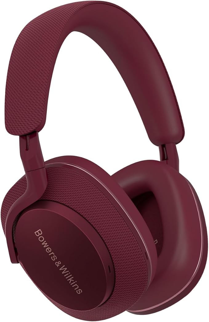 Bowers & Wilkins Limited Edition Px7 S2e Over-Ear Headphones - Enhanced Noise Cancellation & Transparency Mode, Crystal-Clear Calls, Bluetooth, 30-Hour Playback, Ruby Red