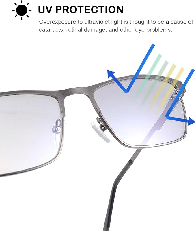 YIMI Blue Light Blocking Glasses Gaming Computer Eyeglasses for Women and Men Anti Glare UV Protection Spring Hinge Eyewear