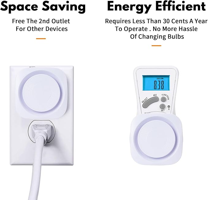 White Night Lights Plug into Wall, 4 Packs Dimmable Night Light with Dust to Dawn Sensor, Automatically Turn on and Off, Gentle Glow Nightlight for Bathroom,Bedroom,Stairs,Kitchen,Hallway, White