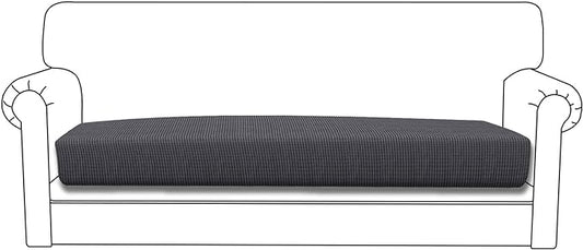 Easy-Going Stretch Cushion Cover Sofa Cushion Furniture Protector Sofa Seat Sofa slipcover Sofa Cover Soft Flexibility with Elastic Bottom(Sofa Cushion, Dark Gray)