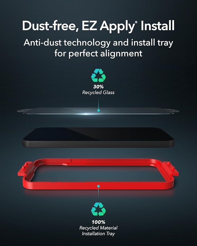 ZAGG Glass XTR3 iPad Air 13" (M3)/ Air 13" (M2) Screen Protector - Advanced Hexiom Impact Technology, Recycled Glass, Blue Light Filter, Anti-Reflective, Easy Install, Protect Your Eyes & Screen