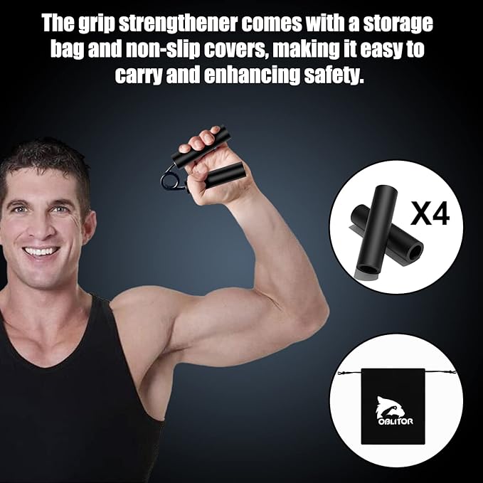 Grip Strength Trainer 6 Pack,100LB-350LB Hand Exerciser Gripper Forearm Finger Strengthener Non-Slip Suitable for Hand Rehabilitation Finger Strength Training, Muscle Building, Home Gym