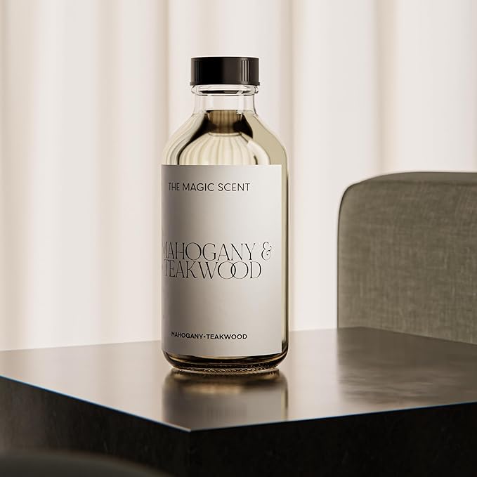 Mahogany & Teakwood Diffuser Oil - Hotel & Home Luxury Scents Inspired by Abercrombie & Fitch - Diffuser Oil Scents for Home Designed for Use in All Diffusers - 8.5 fl oz, 250 mL