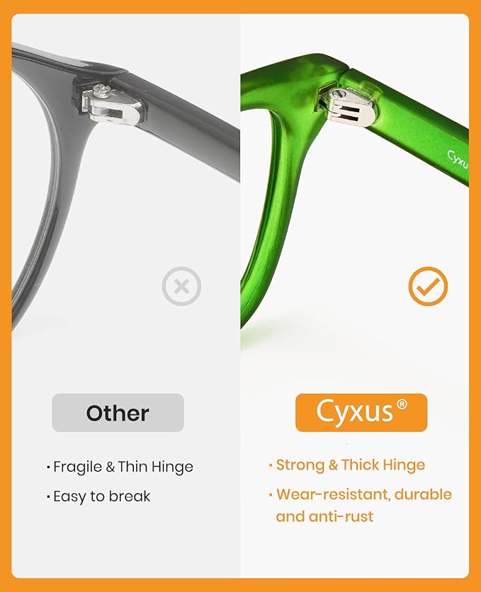 Cyxus Blue Light Glasses for Men Women Reduce Eye Strain UV Blocking for Computer Screen 8082