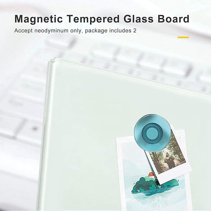 Magnetic Small Glass Whiteboard Desktop, ZHIDIAN 14x10 Portable Tempered Glass Dry Erase Board Panel with Adjustable Stand for Desk, Tabletop Glass Writing Board Easel for Office Home