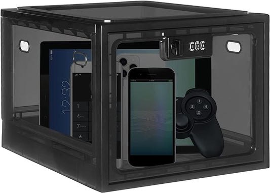 Lalifebuss Medicine Lock Box, Medication Lockable Container for Refrigerator Food Safe Locking Box Tablet Phone Locked Box for Kitchen Home School and Office Safety