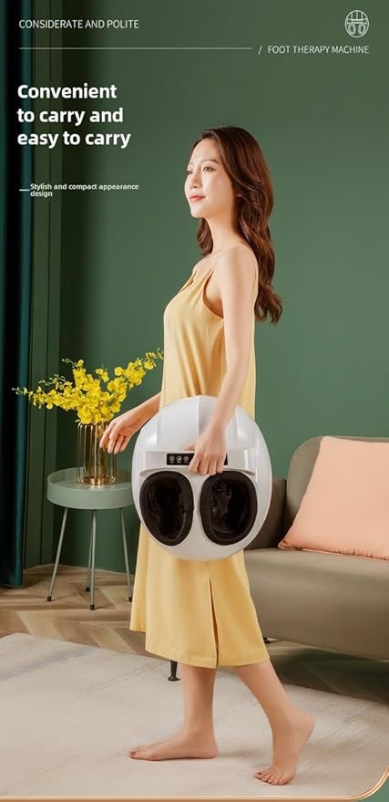 Electric Foot Massager Machine with Heat - Shiatsu Kneading for Pain Relief, Plantar Fasciitis & Neuropathy, Home Use Foot Therapy for Circulation and Muscle Relaxation (Gray)