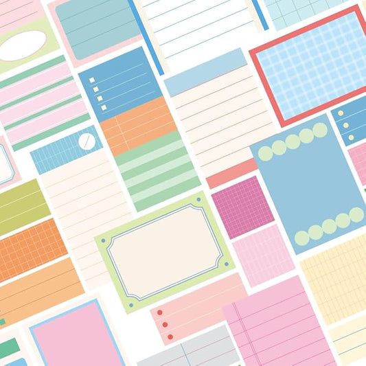 Monolike Plan Sticker Pack Series.2 (102Pcs) - Variety Pack, Journal, Scrapbook, Waterproof, Fancy Sticker