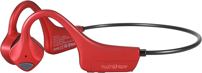 Bone Conduction Headphones Bluetooth5.0 Wireless Headset Open Ear SweatProof Sports Headphones for Workouts Running Walking Cycling Fitness Fishing Yoga-Yellow