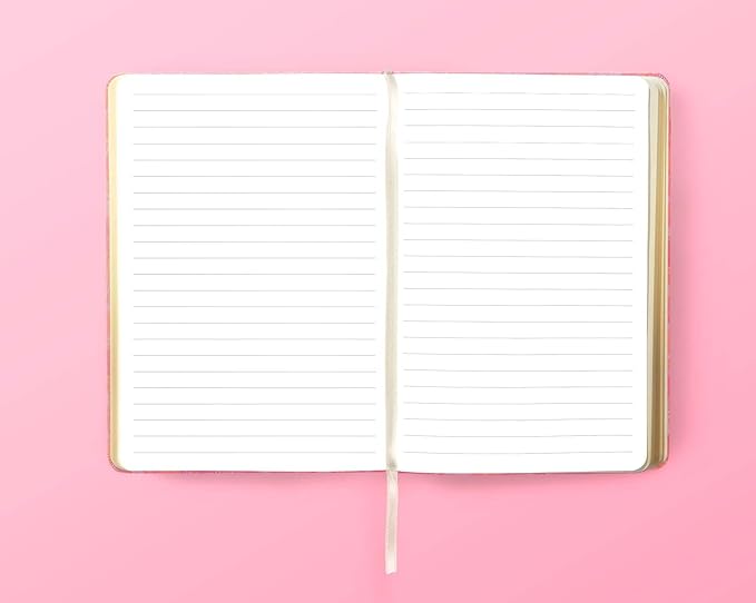 Thimblepress Lined Journal Notebook, Flexi-Cover, Be The Light, 256 Ruled Pages, Gilded Edge Paper, Ribbon Bookmark, 5.75-x-8.25 inches