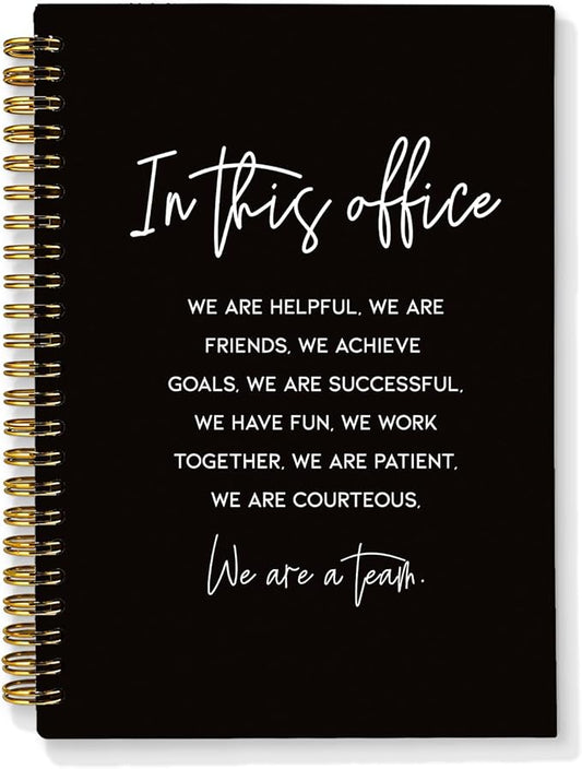 Funny Office Notebooks for Work, Work Journal Notebook for Women Men Coworkers, Sarcastic Gifts for Coworkers, Funny Office Supplies, Hardcover Spiral Notebooks 5.5x8.3 Inch