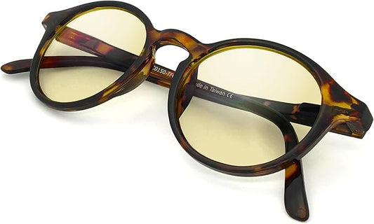 J+S Vision Blue Light Blocking Glasses for Men Women | Computer Gaming Work| Anti Strain Fatigue UV Glare | Medium-Small Fit