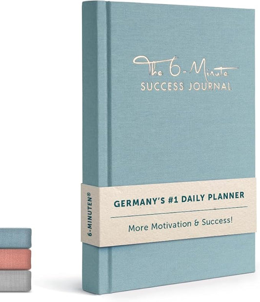 6-Minute Diary Success Daily Journal - The #1 Manifestation Journal for More Motivation & Success - Undated Organizer Planer 2024/2025 - More Focus & Mindfulness w/Guided Self-Help Journal