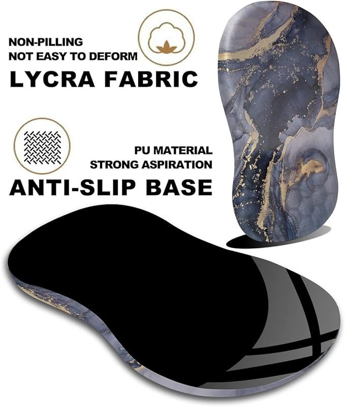 Mouse Pad Wrist Support, Ergonomic Mouse Pad with Massage Dot, Comfortable Computer Mouse Pad for Laptop, Wrist Rest Pain Relief Mousepad with Non-Slip PU Base for Office & Home, 12 x 8 in