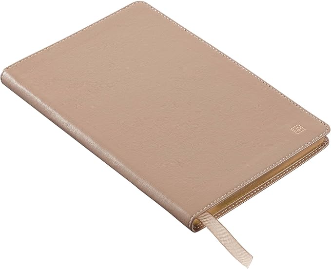 Classic Leather Notebook Writing Journal, Softcover, Narrow Ruled, Table of Contents and Numbered Pages
