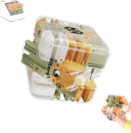 Large Labyrinth 3D Puz-zle Cube, Spatial Awareness Brain Training Toy for Stress Relief & Logic Development, Mind Teaser Challenge Game, Spatial Logic Puzzle for Kids and Adults (Two Color)