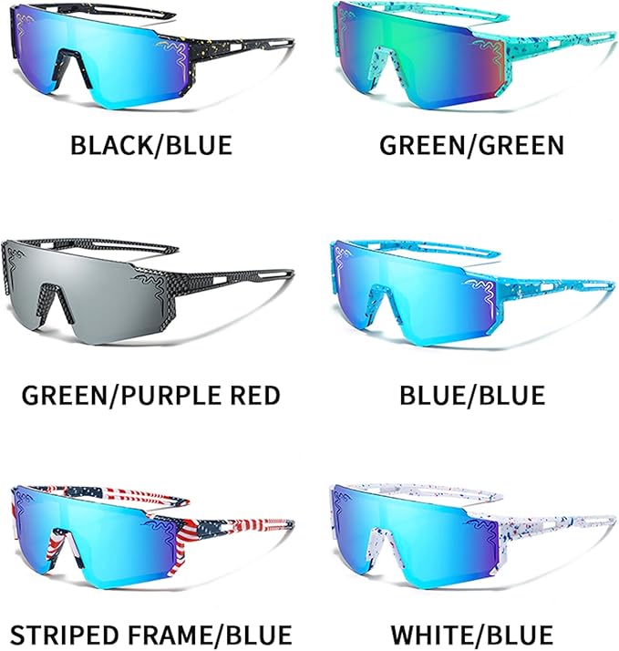 1/2/3 pcs Youth Baseball Glasses Boys Girls UV400 Kids Teen Sunglasses Child Young Men Women Football Eyewear