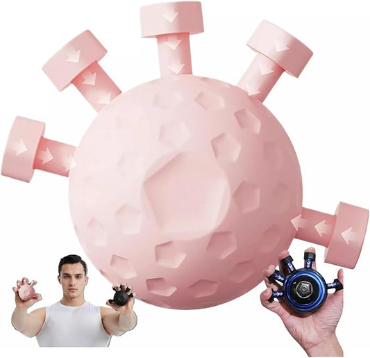 Glitzgrip Arm Builder 2025 New Hand Forearm Ball Strengthener and Finger Grip Exerciser Balls Wrist Strengthening Guitar Finger Gripper Strength Trainer Hand Squeezer Stretcher Extender Workout