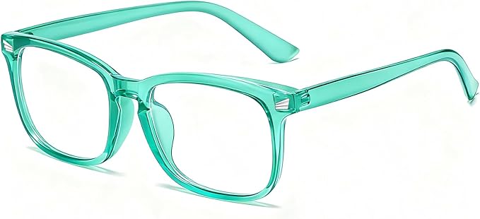 Blue Light Glasses for Woman Men | 99% Blue Light Blocking Glasses | Computer Glassess | Night Driving | Gaming | TV Phone Screen Reader Square Frame | Anti Eyestrain & UV Glare Protection
