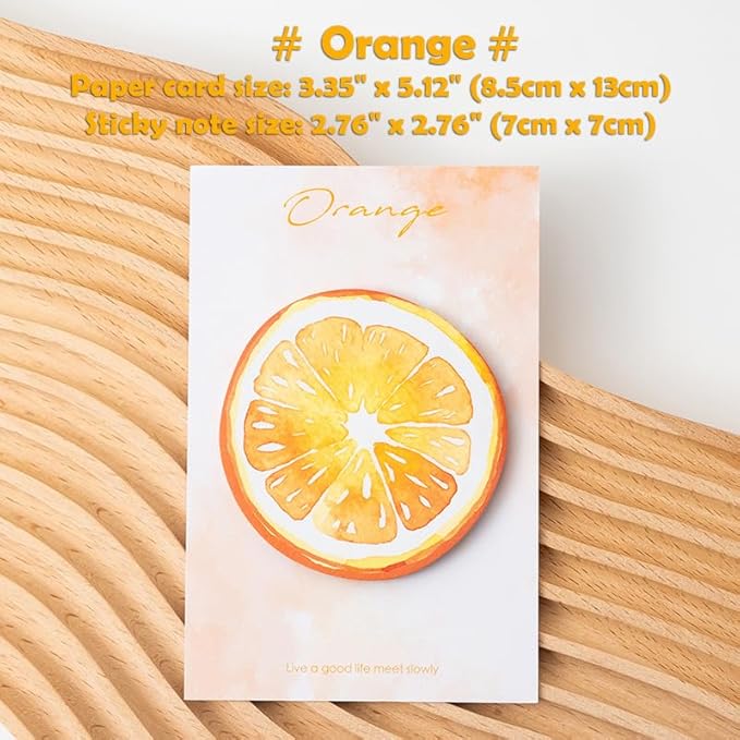 Reusable Funny to Do List Stick Note Pads – 4 Shapes Vibrant Fruit, Avocado, Orange, Watermelon, Strawberry, 30 Sheets/Pad, for Office Home School Teacher Desk Accessories