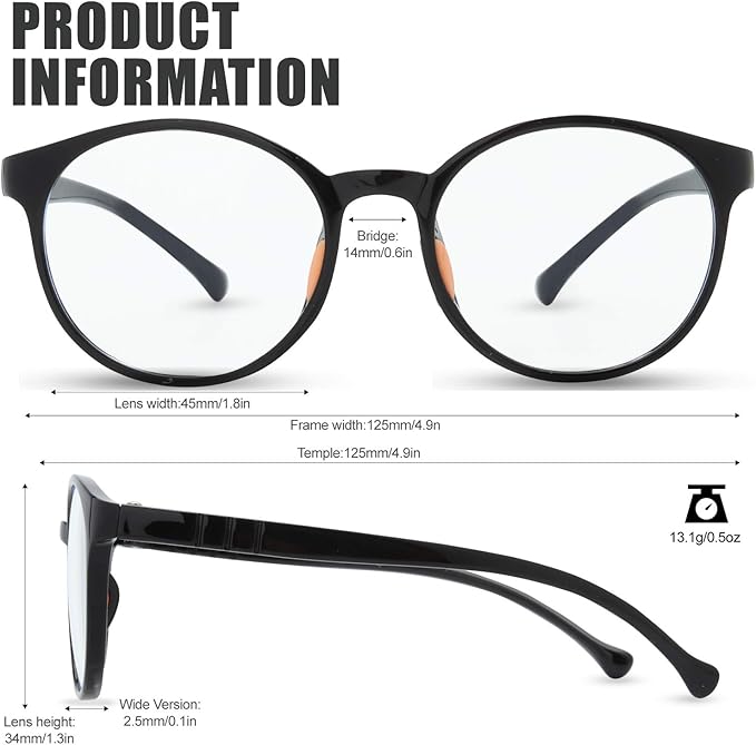 Kids Blue Light Blocking Glasses Silicone Flexible TR-90 Frame, Computer Gaming TV Phone Glasses for Boys Girls Age 3-14 (3-12 yr-Old, B0301 Black)