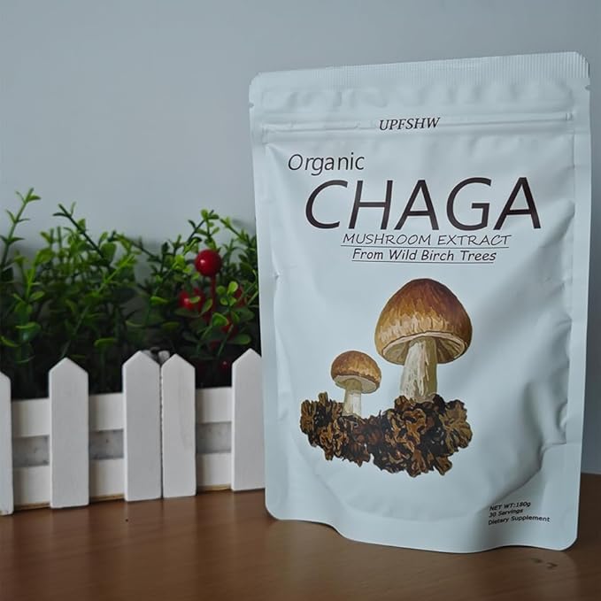 Mushroom Coffee-Chaga Coffee, Classic Recipe+Organic Birch Brown Hole Extract (30 servings per pack)