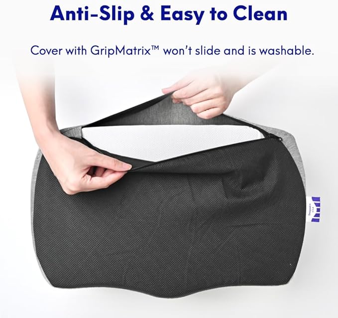 C CUSHION LAB Foot Rest for Under Desk at Work - Adjustable Memory Foam Foot Rest for Office Chair & Gaming Chair - Ergonomic Design for Back & Hip Pain Relief - Wellness Green