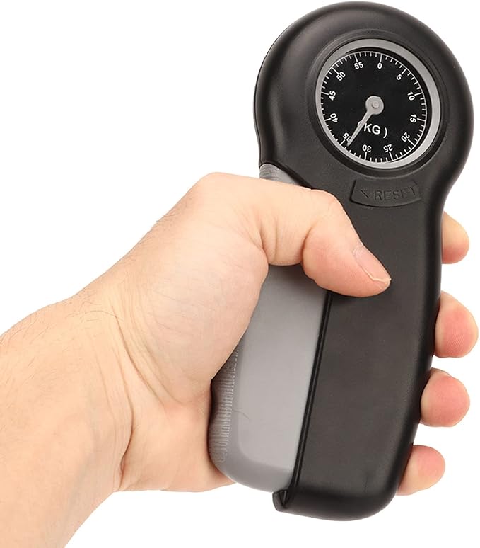 Hand Strengthener Grip Tester, Lightweight Portable ABS Hand Dynamometer for Measuring Grip Strength for Finger Trainer Wrist Strengthening Device Home Exercise