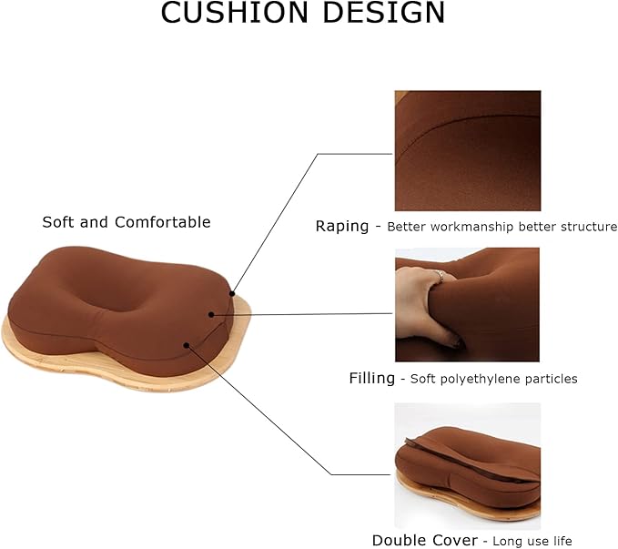 SUMISKY Lap Desk for 14" Laptops-Bamboo Laptop Desk with Cushion & Phone Holder, Portable Laptop Stand with Tray, 15x11 Inches