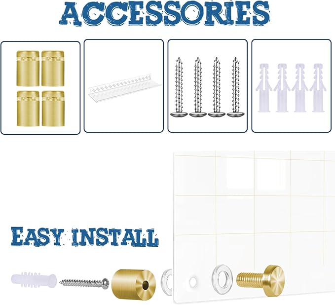 Glass Dry Erase Calendar Whiteboard for Walll, Small Monthly Calendar Glass White Board, 11.8"x15.7", Planner Board for Home, Office, School（ Monthly-WH-3040）